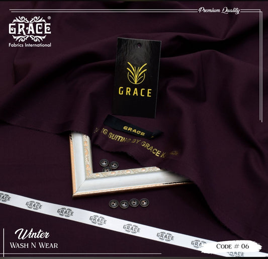 Grace Presents – Exclusive Summer Collection 2025 Gents Unstitched Suiting G 06