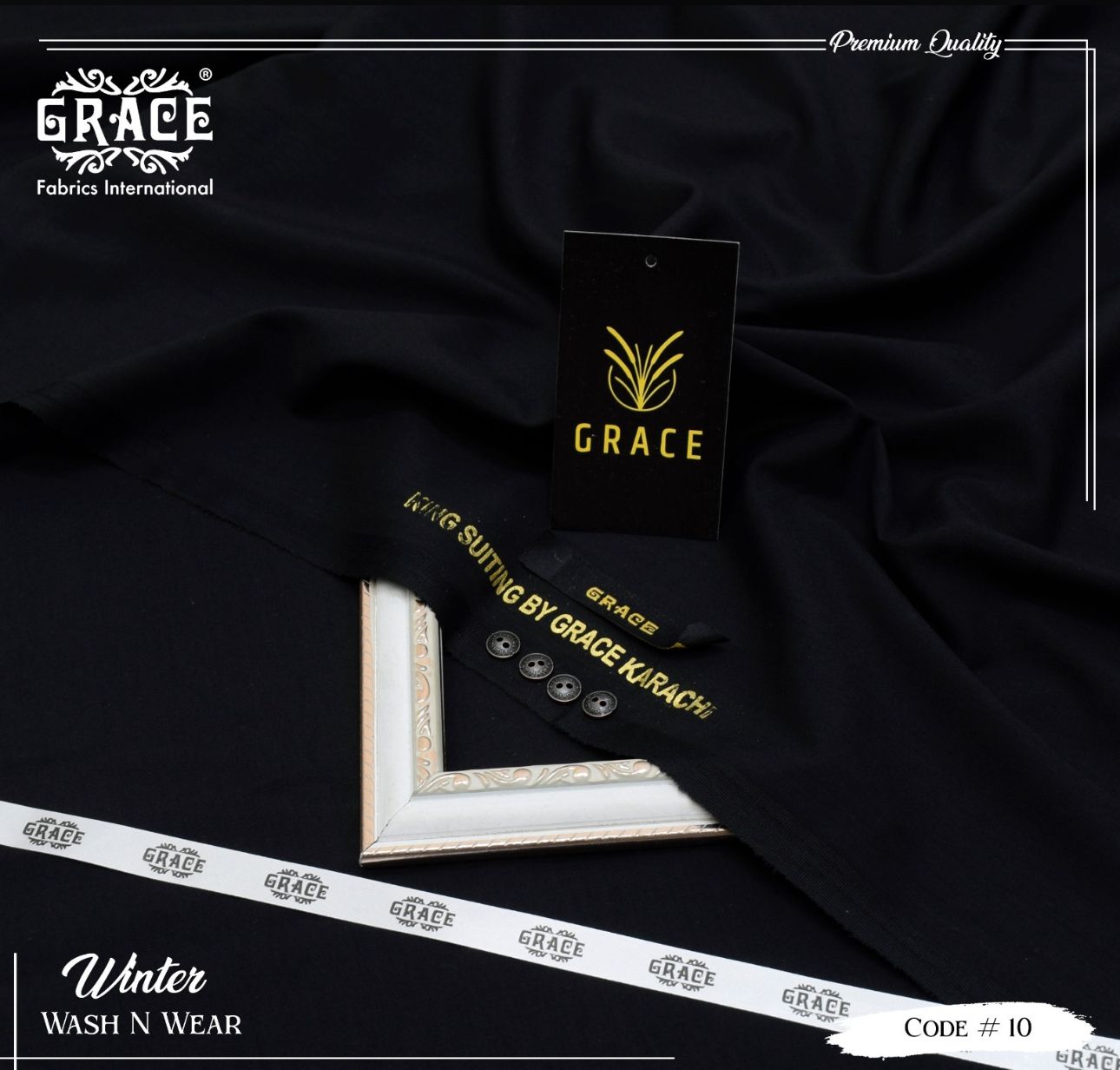 Grace Presents – Exclusive Summer Collection 2025 Gents Unstitched Suiting G 10